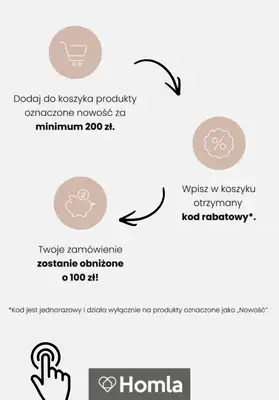 Homla - gazetka promocyjna Bon 100 zł przy zakupach od 200 zł od wtorku 26.05 do poniedziałku 08.06 - strona 2