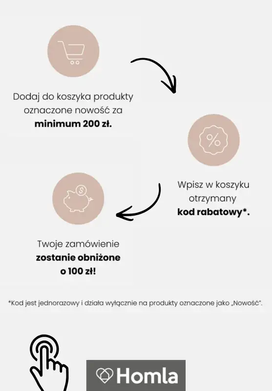 Homla - gazetka promocyjna Bon 100 zł przy zakupach od 200 zł od wtorku 26.05 do poniedziałku 08.06 - strona 2