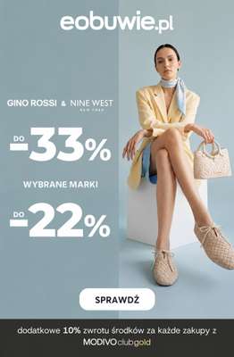 eobuwie.pl - gazetka promocyjna GINO ROSSI & NINE WEST do -33% | Inne marki do -22% od wtorku 26.05 do środy 27.05