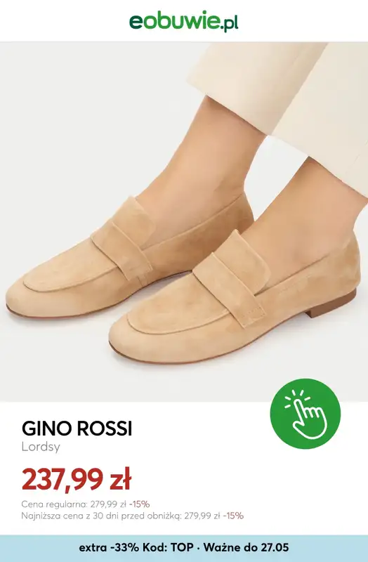 eobuwie.pl - gazetka promocyjna GINO ROSSI & NINE WEST do -33% | Inne marki do -22% od wtorku 26.05 do środy 27.05 - strona 11