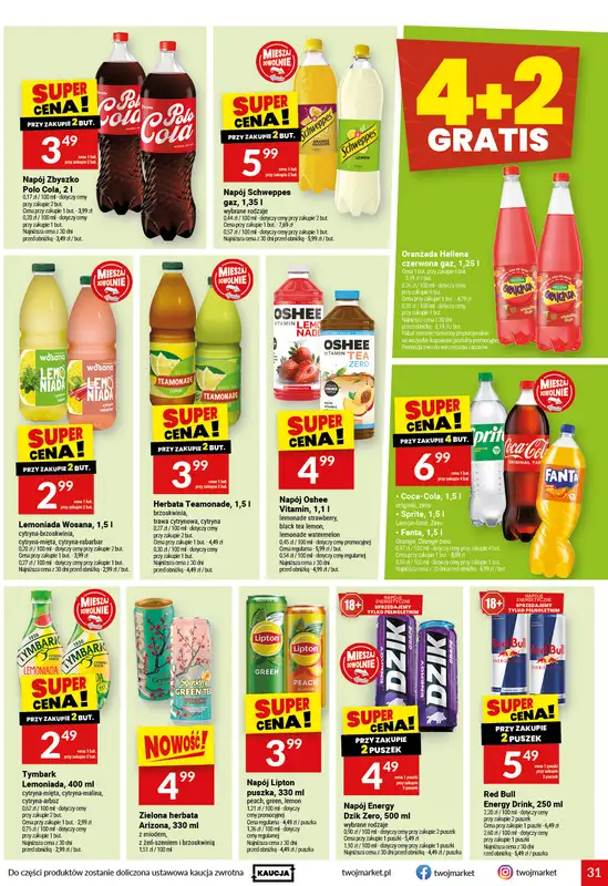 Twój Market - gazetka promocyjna Gazetka od środy 27.05 do poniedziałku 01.06 - strona 31