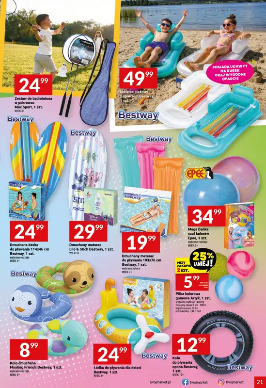 Twój Market - gazetka promocyjna Gazetka od środy 27.05 do poniedziałku 01.06 - strona 21