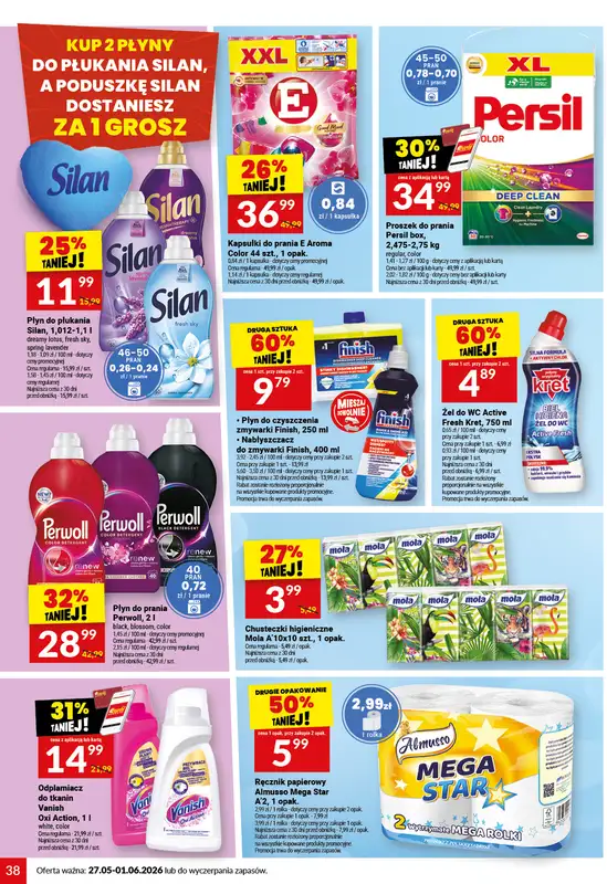 Twój Market - gazetka promocyjna Gazetka od środy 27.05 do poniedziałku 01.06 - strona 38