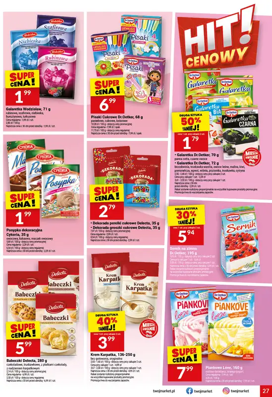 Twój Market - gazetka promocyjna Gazetka od środy 27.05 do poniedziałku 01.06 - strona 27