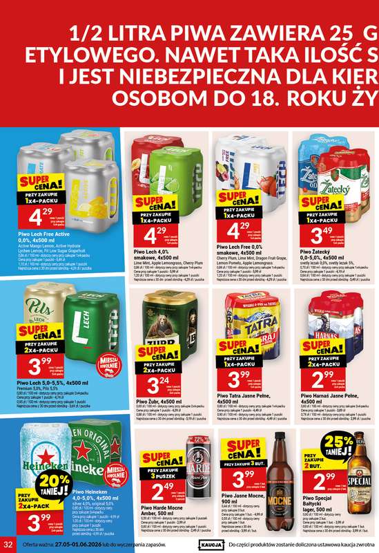 Twój Market - gazetka promocyjna Gazetka od środy 27.05 do poniedziałku 01.06 - strona 32