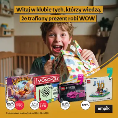 Dzień Dziecka - gazetka promocyjna Empik I Dzień Dziecka od środy 20.05 do wtorku 02.06