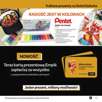Dzień Dziecka - gazetka promocyjna Empik I Dzień Dziecka od środy 20.05 do wtorku 02.06 - strona 57
