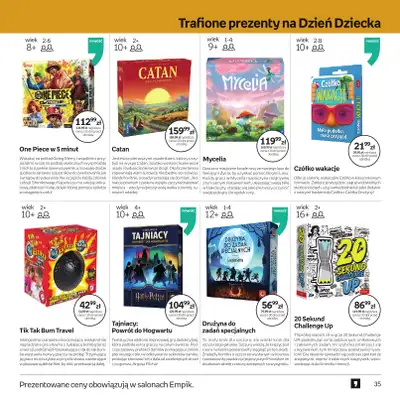 Dzień Dziecka - gazetka promocyjna Empik I Dzień Dziecka od środy 20.05 do wtorku 02.06 - strona 35