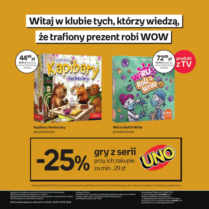 Dzień Dziecka - gazetka promocyjna Empik I Dzień Dziecka od środy 20.05 do wtorku 02.06 - strona 64