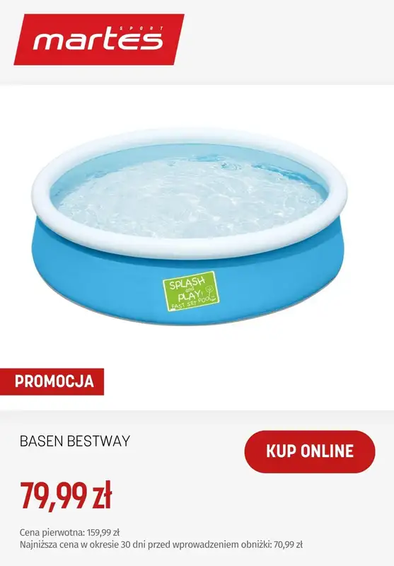 Martes Sport - gazetka promocyjna Baseny ogrodowe od wtorku 26.05  - strona 4