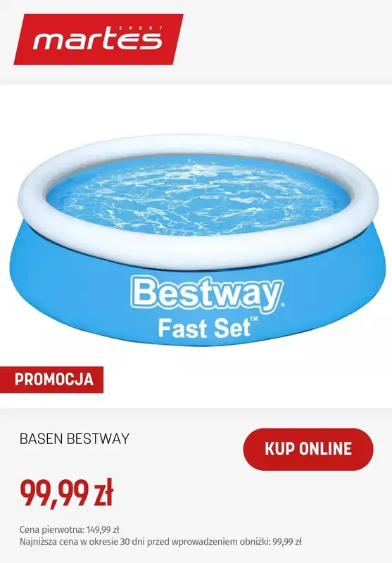 Martes Sport - gazetka promocyjna Baseny ogrodowe od wtorku 26.05  - strona 3