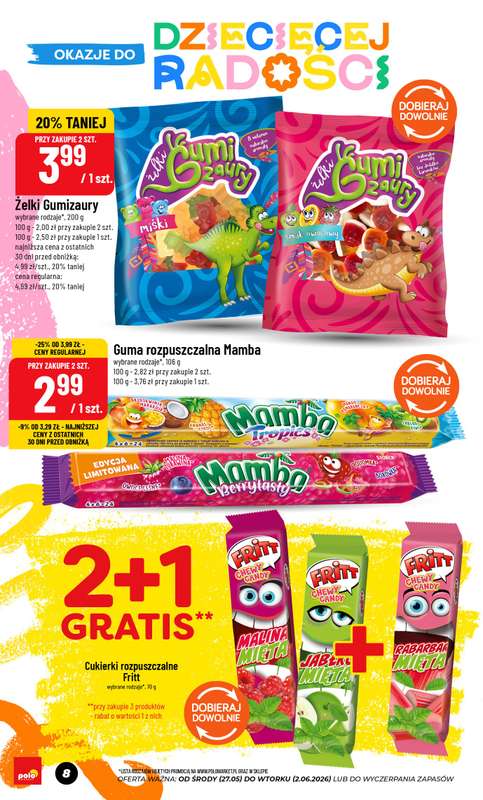 POLOmarket - gazetka promocyjna Okazje do dziecięcej radości od środy 27.05 do wtorku 02.06 - strona 8