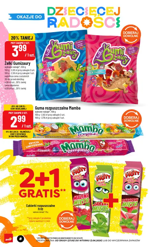 POLOmarket - gazetka promocyjna Okazje do dziecięcej radości od środy 27.05 do wtorku 02.06 - strona 8