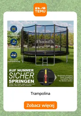 Temu - gazetka promocyjna Trampoliny ogrodowe od wtorku 26.05  - strona 7