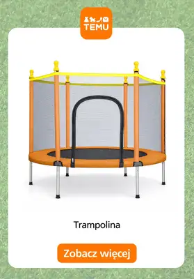 Temu - gazetka promocyjna Trampoliny ogrodowe od wtorku 26.05  - strona 5