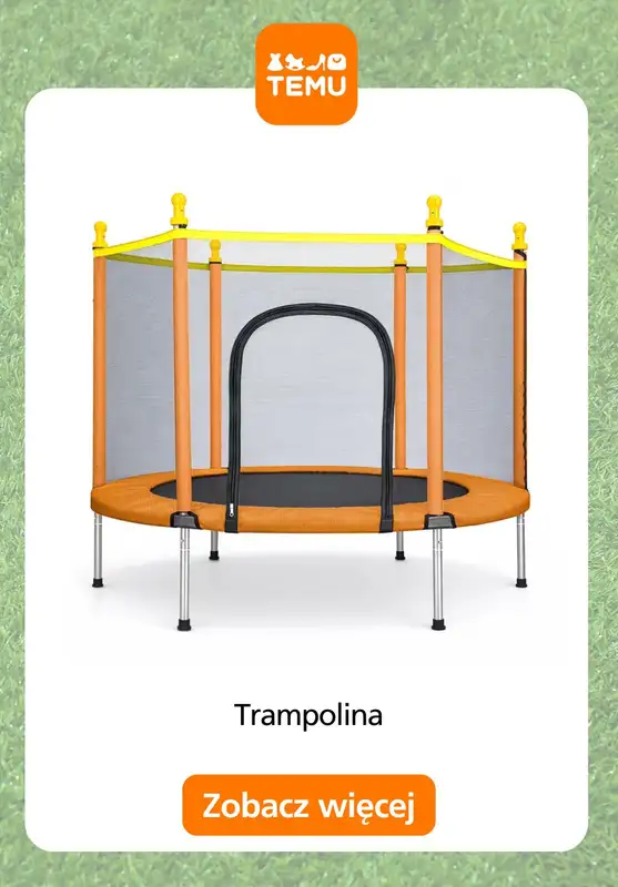 Temu - gazetka promocyjna Trampoliny ogrodowe od wtorku 26.05  - strona 5