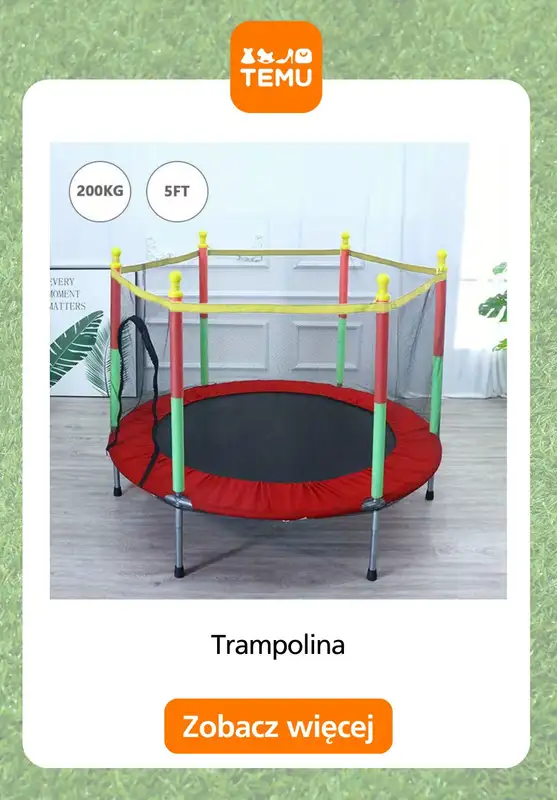 Temu - gazetka promocyjna Trampoliny ogrodowe od wtorku 26.05  - strona 8