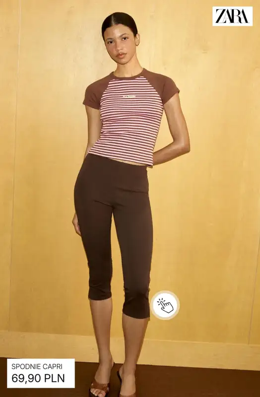 Zara - gazetka promocyjna Spodnie capri damskie od wtorku 26.05  - strona 3