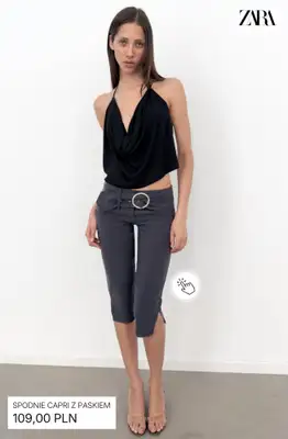 Zara - gazetka promocyjna Spodnie capri damskie od wtorku 26.05  - strona 6