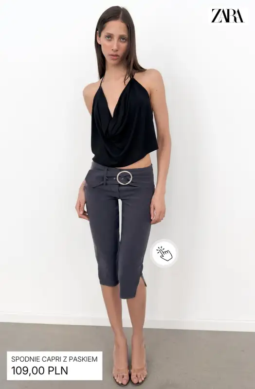 Zara - gazetka promocyjna Spodnie capri damskie od wtorku 26.05  - strona 6