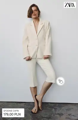Zara - gazetka promocyjna Spodnie capri damskie od wtorku 26.05  - strona 9