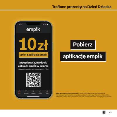 Dzień Dziecka - gazetka promocyjna Empik I Dzień Dziecka od środy 20.05 do wtorku 02.06 - strona 63