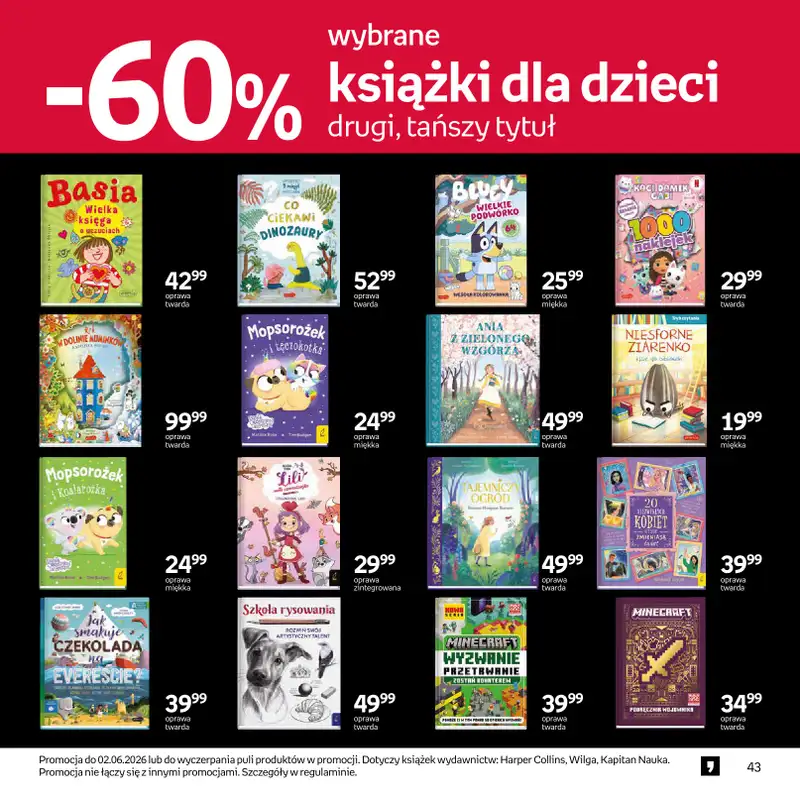 Dzień Dziecka - gazetka promocyjna Empik I Dzień Dziecka od środy 20.05 do wtorku 02.06 - strona 43