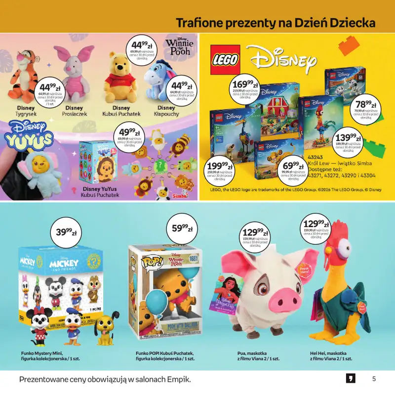 Dzień Dziecka - gazetka promocyjna Empik I Dzień Dziecka od środy 20.05 do wtorku 02.06 - strona 5