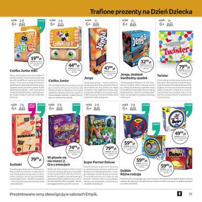 Empik - gazetka promocyjna Dzień Dziecka od środy 20.05 do wtorku 02.06 - strona 31