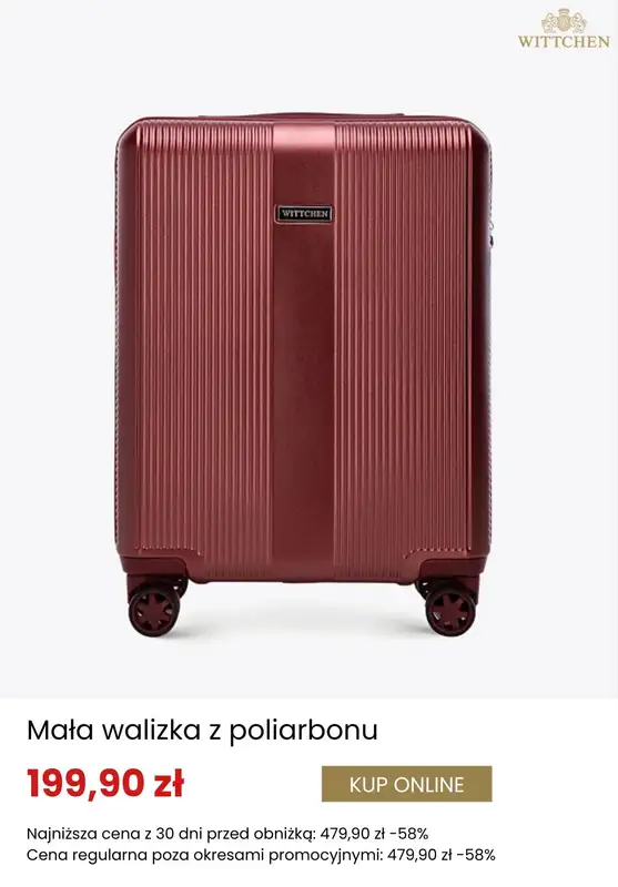 BEST SALE - gazetka promocyjna Wittchen | Dodatkowe -50% na drugą walizkę i plecak od wtorku 26.05  - strona 6