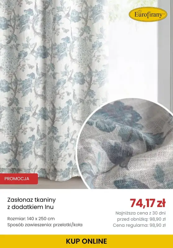 BEST SALE - gazetka promocyjna Eurofirany | Do -25% na zasłony od wtorku 26.05 do wtorku 09.06 - strona 5