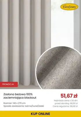 BEST SALE - gazetka promocyjna Eurofirany | Do -25% na zasłony od wtorku 26.05 do wtorku 09.06 - strona 11