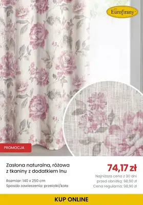 BEST SALE - gazetka promocyjna Eurofirany | Do -25% na zasłony od wtorku 26.05 do wtorku 09.06 - strona 10