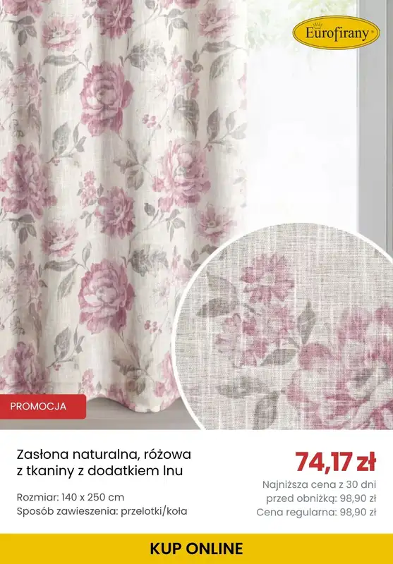 BEST SALE - gazetka promocyjna Eurofirany | Do -25% na zasłony od wtorku 26.05 do wtorku 09.06 - strona 10