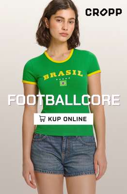Cropp - gazetka promocyjna Kolekcja Footballcore dla niej od wtorku 26.05 