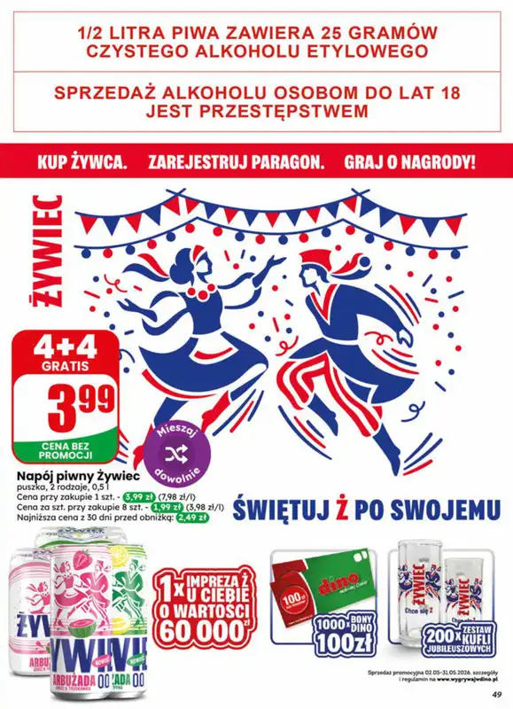 Dino - gazetka promocyjna Gazetka 22 / 2026 od środy 27.05 do wtorku 02.06 - strona 49