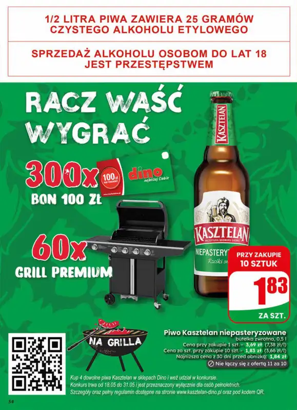 Dino - gazetka promocyjna Gazetka 22 / 2026 od środy 27.05 do wtorku 02.06 - strona 54