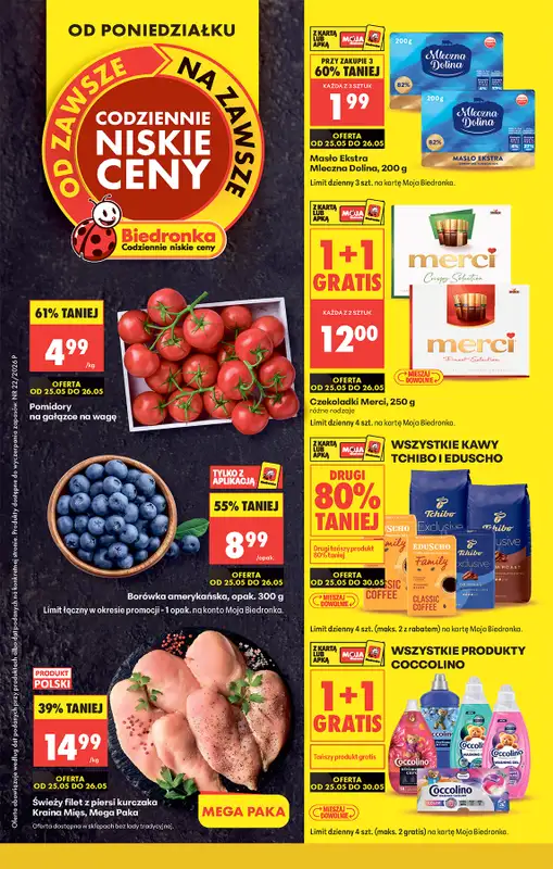 Biedronka - gazetka promocyjna Od poniedziałku  