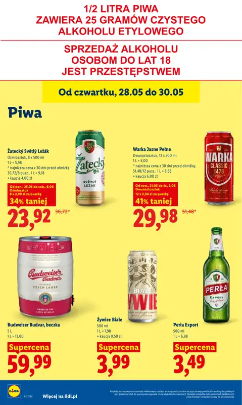 Lidl - gazetka promocyjna Oferta od czwartku od czwartku 28.05 do soboty 30.05 - strona 68