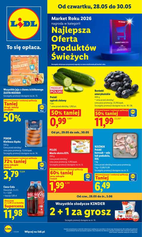 Lidl - gazetka promocyjna Oferta od czwartku od czwartku 28.05 do soboty 30.05
