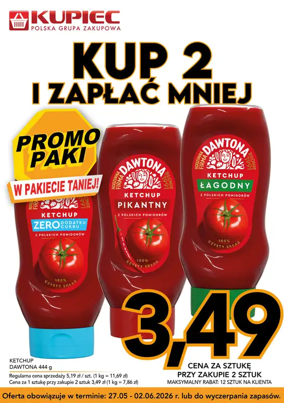 Kupiec - gazetka promocyjna Promopaki od środy 27.05 do wtorku 02.06 - strona 5