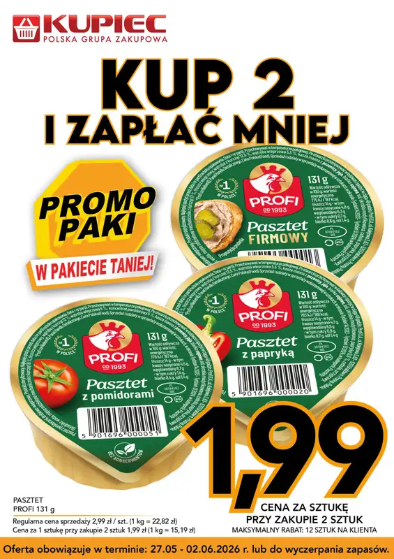 Kupiec - gazetka promocyjna Promopaki od środy 27.05 do wtorku 02.06 - strona 6