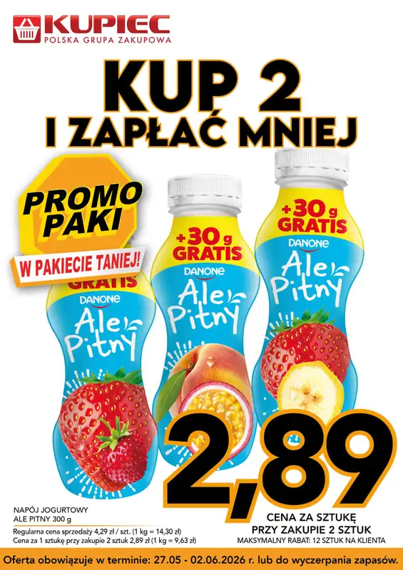 Kupiec - gazetka promocyjna Promopaki od środy 27.05 do wtorku 02.06 - strona 3