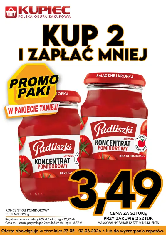 Kupiec - gazetka promocyjna Promopaki od środy 27.05 do wtorku 02.06 - strona 14