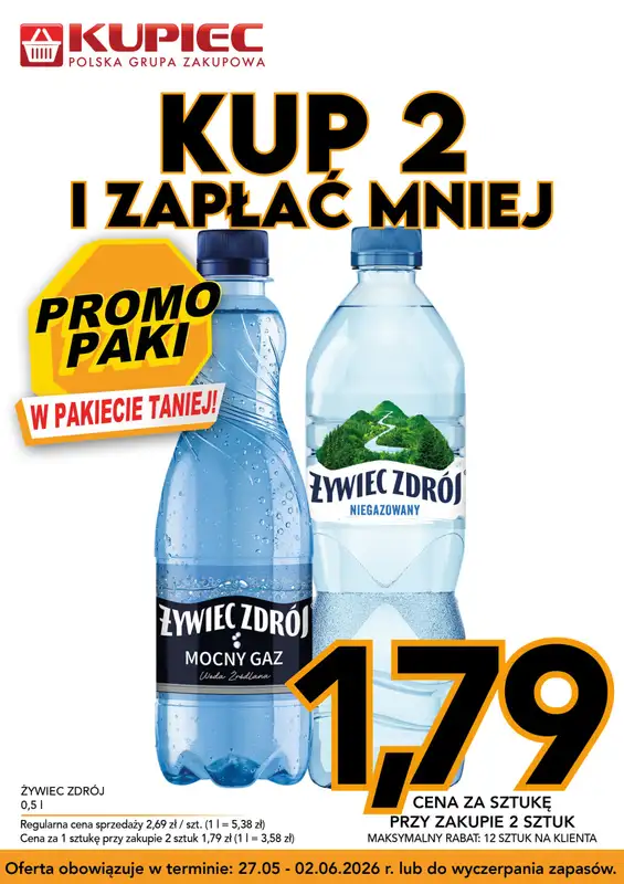 Kupiec - gazetka promocyjna Promopaki od środy 27.05 do wtorku 02.06 - strona 10