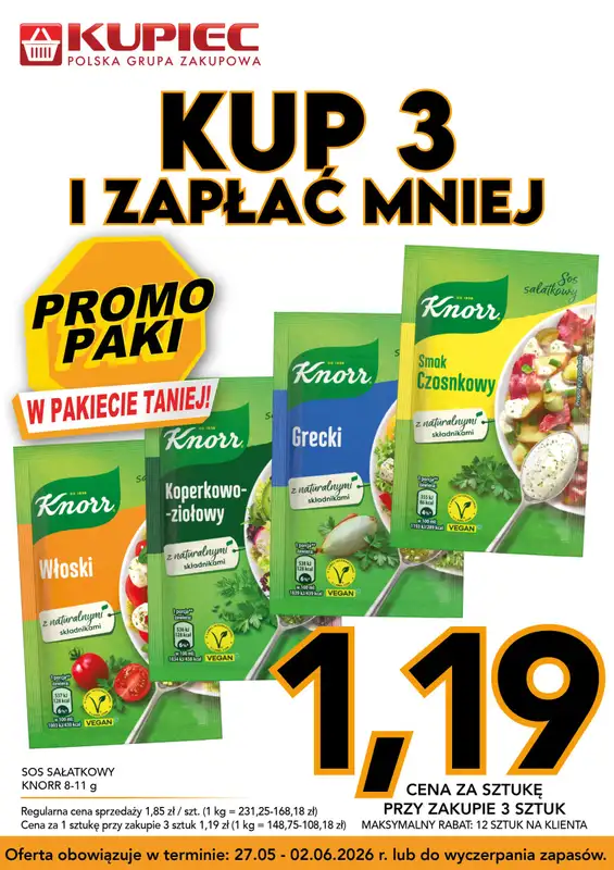 Kupiec - gazetka promocyjna Promopaki od środy 27.05 do wtorku 02.06 - strona 11