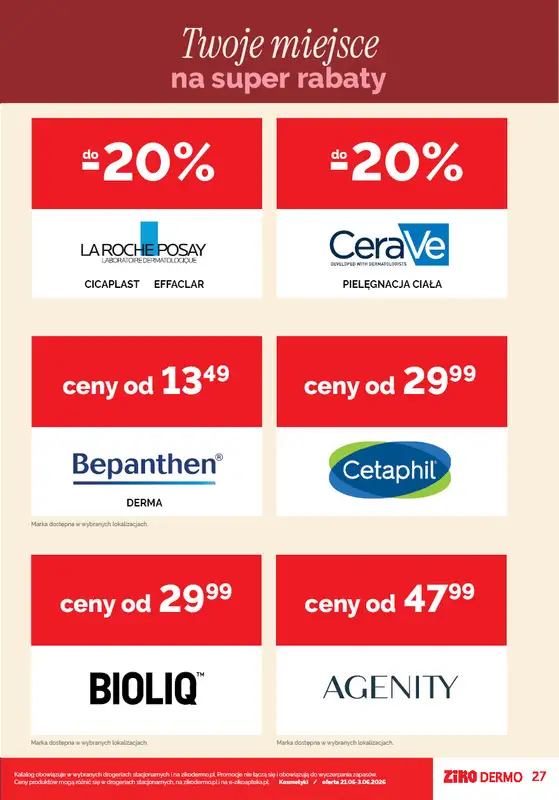 Ziko Dermo - gazetka promocyjna Gazetka od środy 27.05 do środy 03.06 - strona 27