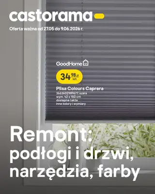 Castorama - gazetka promocyjna Remont, podłogi i drzwi, narzędzia i farby od środy 27.05 do wtorku 09.06