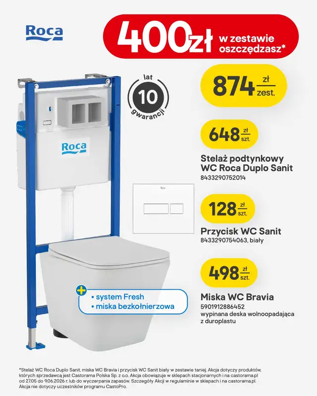 Castorama - gazetka promocyjna Łazienka od środy 27.05 do wtorku 09.06 - strona 4