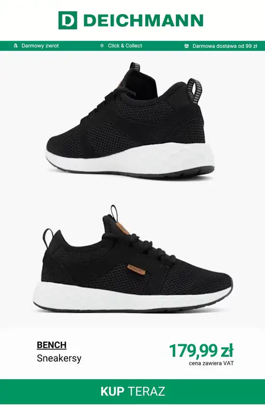 Deichmann - gazetka promocyjna Wygodne sneakersy damskie od środy 27.05  - strona 11
